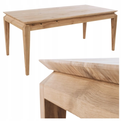 Stol drewniany wiąz/jesion do salonu 180x90