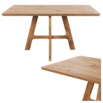 Stol drewniany dębowy do salonu 180x90