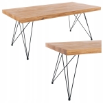 Stol drewniany dębowy LOFT do salonu 180x90