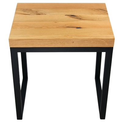 stolik nocny dębowy loft do sypialni