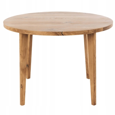 Stół okrągły drewniany 100 cm dąb