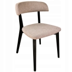 Krzesło bukowe drewniane tapicerowane kuchenne lite drewno