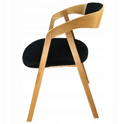 krzesło dębowe  tapicerowane do salonu lite drewno