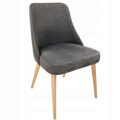 Krzesło bukowe tapicerowane kuchenne lite drewno