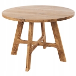 Stol okrągły drewniany  110 cm dąb mat do kuchni  