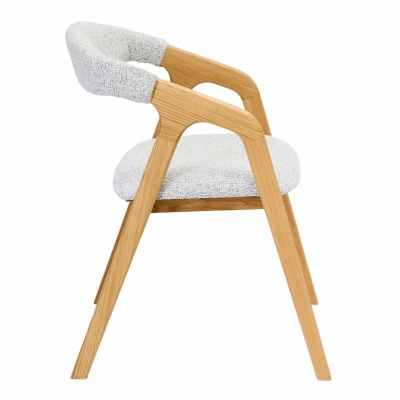 krzesło dębowe tapicerowane kuchenne lite drewno