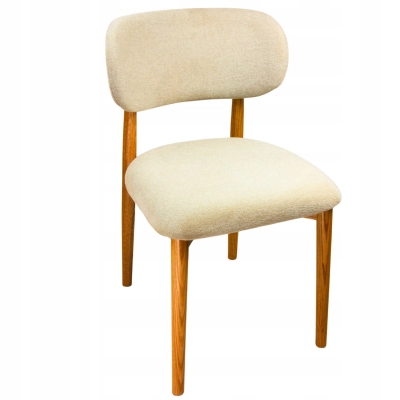 Krzesło drewniane dębowe tapicerowane