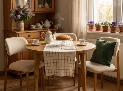 Krzesło drewniane dębowe tapicerowane