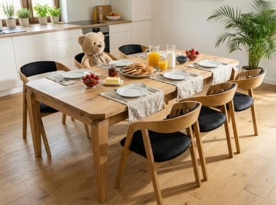 Stol drewniany dębowy do salonu 180x90