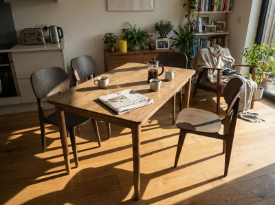 krzesło drewniane kolor grafit dębowe lite drewno