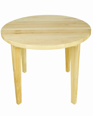 stol okrągły drewniany jesionowy 90 cm lite drewno rozkładany