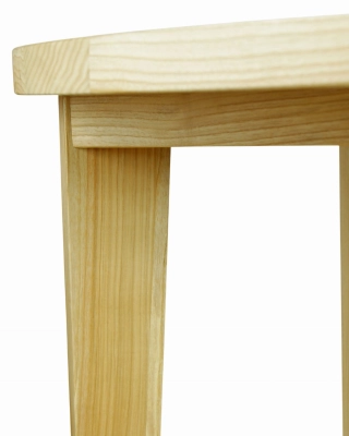 stol okrągły jesionowy 90 cm lite drewno rozkładany