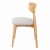 Krzesło tapicerowane dąb naturalny