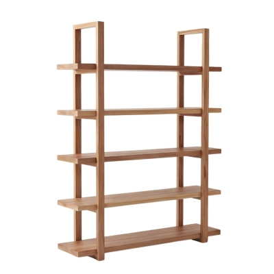 regał dębowy z litego drewna minimalistyczny regał do salonu